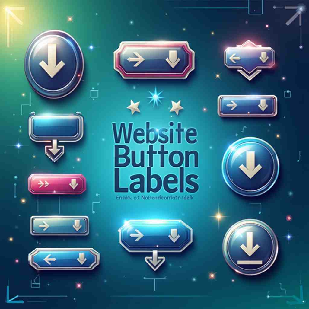 Website download button labels vector design set 1